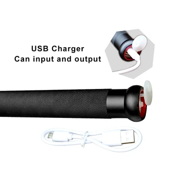 Incarcator USB Bâtă de Baseball T6 LED Lanterna Built-in 18650 de autoapărare 8000LM Flash de lumină de Siguranță Echipamente pentru camping