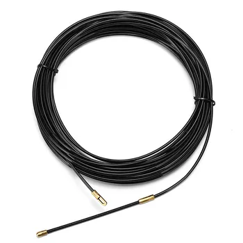 3mm Durabil Negru din fibra de sticla Electrica Dispozitiv de Ghidare a Cablului Împinge Extractoare Conductă de Șarpe Rodder Pește Bandă Fir 5m la 40m Lungime