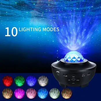 Plin de culoare LED Lampa de Proiecție Cerul Înstelat USB Telecomanda Atmosfera Lămpi de Iluminat Pentru Festivalul de Partid Ziua de nastere Cadou