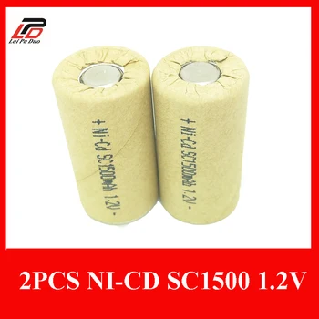 2 buc/1lot Putere baterii Reincarcabile NI-CD 1.2 V 1500Mah SC Acumulator Subc Mobil rata de descărcare de gestiune 10A-15A