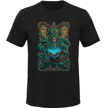 Designer tricou Barbati Asteptare Cthulhu Lovecraft Bumbac Maneci Scurte T Shirt Deep Sea Monster Caracatiță Tricou Slim Fit Om Tee