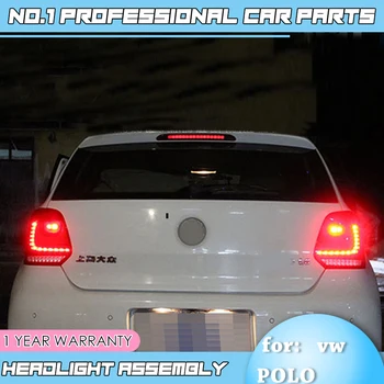 Accesorii auto Pentru Volkswagen VW Polo MK5 2011-2016 Stopuri spate cu LED-uri de Lumină Lampă Spate DRL+Frana+Inversarea+Galben Cotitură
