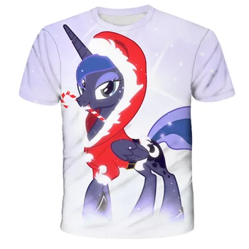 Noi 3D pentru copii t-shirt Micul Meu Copil Drăguț tricouri pentru fete ponei Fete Haine pentru Copii unicorn tricou de Vara Costume