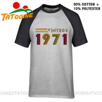 Tatooine Epocă 1971 T camasa barbati Retro Născut în 1971 T-shirt-a 49-a Aniversare Cadou Perfect tricou pentru Tata TATA BF tricou Topuri