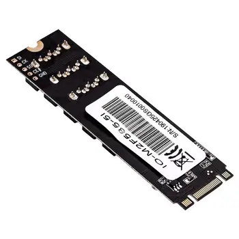 PCIe X2 M. 2, Tasta M pentru a 5-Port SATA 3.0 adaptor de Card pentru unitati solid state pentru NVME M. 2 m pentru a sata3.0 Converter Card 6Gbps SATA3