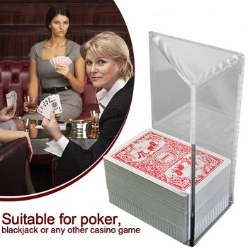 8 Pachete De Carti De Poker Suport Transparent Acrilic Durabil Buna Blackjack Pantofi Aruncați Tava