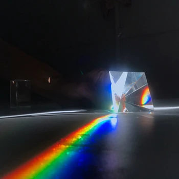 Cristal Clar Piramida 80mm Prismă de Sticlă Curcubeu de Sticlă