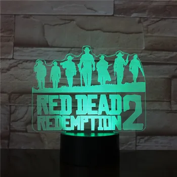 Jocul Red Dead Redemption 2 Veioza Cadou Home Decor Accesorii Olandez Van Der Linde Lumină Led-Uri Lampa Decor Dormitor 3094