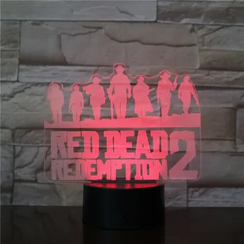 Jocul Red Dead Redemption 2 Veioza Cadou Home Decor Accesorii Olandez Van Der Linde Lumină Led-Uri Lampa Decor Dormitor 3094