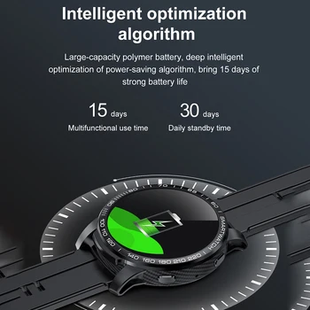 GW20 Ceas Inteligent Bărbați 5D HD cu Ecran Mare de Sport Smartwatch de Monitorizare a ritmului Cardiac Apeluri și 30 de Zile Bateria