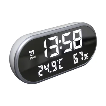 LED Ceas cu Alarmă Digitale Ceasuri Electronice Ceas de Masa Noptiera Cu Umiditate Temperatura de Încărcare USB de Birou Ceasuri de Decor Acasă Cadouri