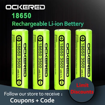 5Pcs Ockered Baterie 18650 3.7 v 3500mah Litiu Reîncărcabilă Baterie Pentru Lanternă Baterii Li-ion (PCB)