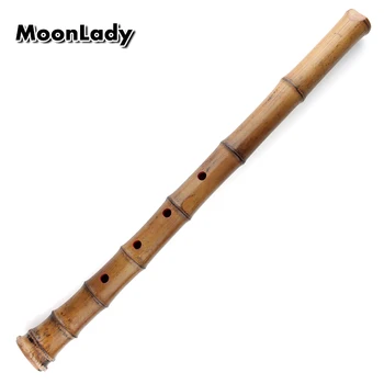 Shakuhachi 5 Gauri Din Lemn, Instrumente Muzicale New Sosire Verticale Bambus Flaut Cu Rădăcină Instrument De Suflat Din Lemn Nu Xiao Nan