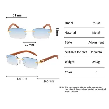 2021Vintage Steampunk fără ramă pentru Bărbați ochelari de Soare Moda Noua Marca de Lux Dreptunghi Carter ochelari de Soare Pentru bărbați Gafas De Sol Hombre