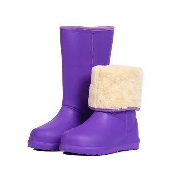 EXCARGO Eva Cizme de Ploaie pentru Pantofi de Iarna pentru Femei Cald Cizme de Zapada Impermeabile 2020 Nou de sex Feminin Cizme Înalte de Lumină Greutate Blană, Pantofi de Cald