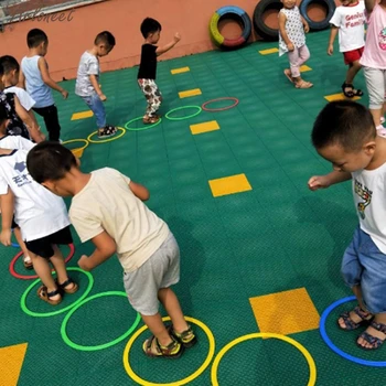 Copii de Predare Ajutor Jucărie Sport Șotron Saltul la Grila Jucării 28cm Formare Sens Echipament de Sport în aer liber Părinte-copil Jucărie 2019