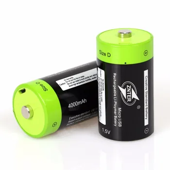 4BUC ZNTER 1.5 V 4000mAh baterie reîncărcabilă Micro USB baterie D Lipo LR20 baterie litiu-polimer + Micro USB Cablu de Încărcare