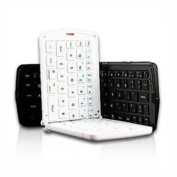 Bluetooth Pliabil Mini Tastatura pentru Telefon Mobil, Tableta Pad Laptop Smart TV Alb Negru Portabil Tastatura Windows, Android, IOS