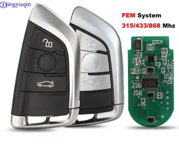 Jingyuqin 3b Inteligent de la Distanță Cheie Fob 315MHz/ 434MHz/868Mhz Pentru BMW CAS4 CAS1 2 3 4 5 6 7 X5 X6 CAS4+ FEM 2011-2017