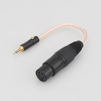 2.5 mm Echilibrat Plug de sex Masculin pentru a 4-pin XLR Echilibrat de sex Feminin Căști Audio Cablu Adaptor