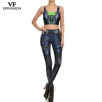 VIP MODA 2019 Ultimele Femei Pantaloni Imprimate 3D Cool Model Legging Antrenament de Fitness Sport, Jambiere Pentru Femei