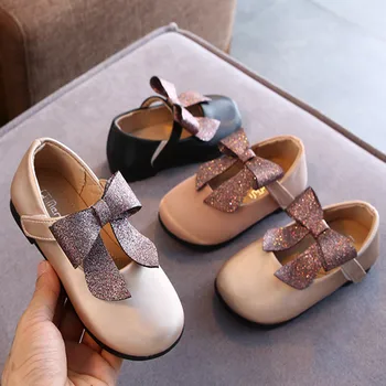 Copii Fete Pantofi De Piele Printesa Rochie De Flori Arc Pantofi Pentru Copii Pantofi Casual Copii Cu Toc Jos Pantofi De Dans