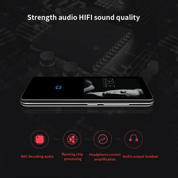 Mahdi M600 Metal Bluetooth Sport MP3 Player Audio Portabil 16GB cu Built-in Difuzor Radio FM Fara Sunet mp-3 Player HIFI