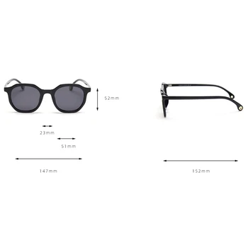 Peekaboo stil coreean tr90 bărbați ochelari de soare polarizat poligon negru de moda ochelari de soare pentru femei uv400 articole pentru cadouri maro gri