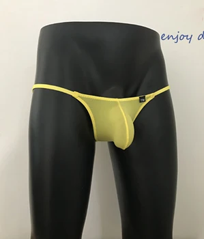 Sexy Gheață de Mătase pentru Bărbați Curea Subțire Boxeri șosete Husă de sex masculin bikini transparent talie joasa lenjerie