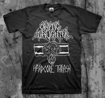 Cryptic Slaughter 'Hardcore' T Shirt Dri Coc Thrashnewest 2020 Moda De Vară Mâneci Scurte, Din Bumbac De Moda Din Bumbac Tricouri