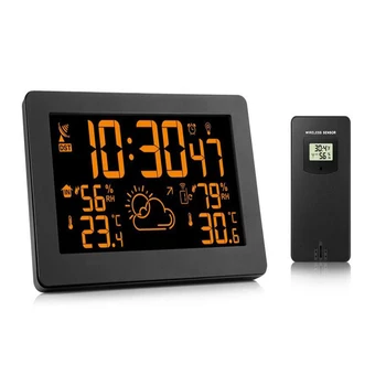 Protmex PT3378A Ceas Deșteptător Wireless Stația Meteo Temperatura Senzorului de Umiditate-Display LCD Prognoza Meteo Ceas În/în aer liber