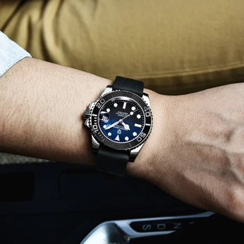 PAGANI DESIGN de Brand de Top Luxury Ceas Barbati Sport Automată Ceasuri Mecanice Curea din Cauciuc rezistent la apa 100M Ceasurile Relojes Hombre