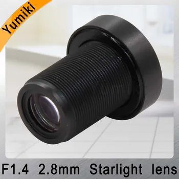 Yumiki M12 CCTV 2.8 mm lentile F1.4 distanta Focala 2.8 mm Senzor de 1/2.5