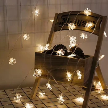 3M LED-uri de Crăciun Fulg de nea Șir de Decorare Pom de Crăciun Cald Lampă Lumina feerica de Vacanță Petrecere de Nunta Lumină Pentru Ornament KG59