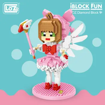 LOZ Blocuri de Diamant Magic Fata Kawaii Drăguț Anime Japonez Cifrele de Acțiune de Asamblare Model Fata de Jucarii pentru Copii Desene animate Cadouri 9795
