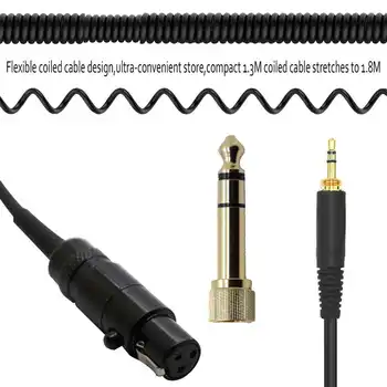6,35 mm Primăvară Spiralat Înlocuire Cablu Audio Stereo Extensia Muzica Cablu de Sârmă pentru Furutech ADL H118 iHP-35X II Casti
