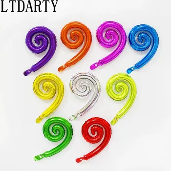 50 de pc-uri Colorate Spirala Val Curba Baloane Folie Familie Petrecere de Aniversare de Nunta de Decorare Perete Autocolante Jucării Gonflabile