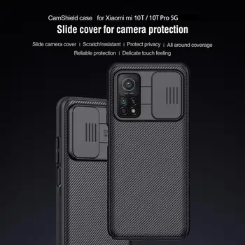 NILLKIN Camera de Caz de Protecție pentru Xiaomi Mi 10T Pro Mi10T Lite 11 10 5G NFC caz Slide Proteja CamShield capacul din Spate de cazuri
