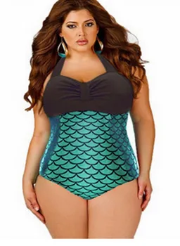 2020 Europene și Americane de grăsime femeie bikini Sirena cusaturi de culoare dintr-o bucată de costume de baie coada de Sirena bikinii Brazilia XL