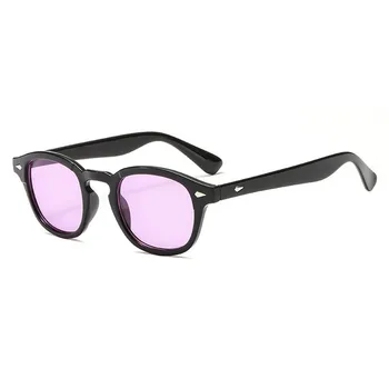 Vintage Johnny Depp ochelari de Soare pentru Barbati Ochelari de Designer de Brand Oval Tentă Retro Ochelari de Soare Om Obiectiv Clar Nuante Gafas de sol UV400