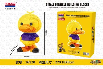 Balody Mini Blocuri de Desene animate Duck Cărămizi de Construcție Model Micro Blocuri Anime Licitație Cifre Fete Cadouri Jucarii Pentru copii 16120