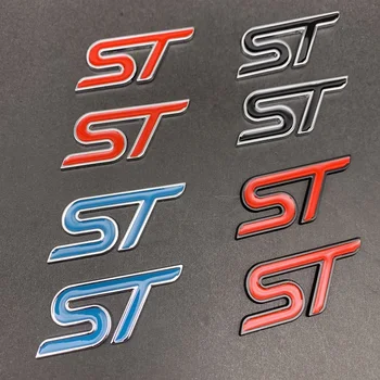 2x 3D Metal Car Styling ST Autocolant Insigna Sport Emblema Decal Accesorii Pentru Focus Mondeo Fiesta