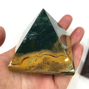 Natural Ocean Jasper Piramida Peisaj Piatra Mare De Jad, Cristal Mineral Ornament Colorat Decorul Camerei Accesorii De Vanzare