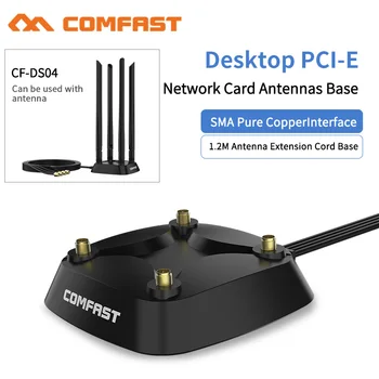 De mare Putere de pe Desktop PCI-E placa de Retea Antene De 1.2 Metri Cablu de Extensie Conector SMA Antenă de Bază pentru PCI-E Adaptor
