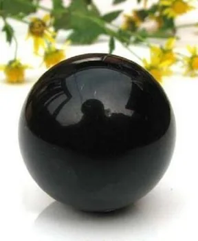 80mm Romantic Cristal Negru Stralucind Mingea din Asia Naturale Rare Obsidian Negru Sferă Mare glob de Cristal Piatră de Vindecare Decor Acasă