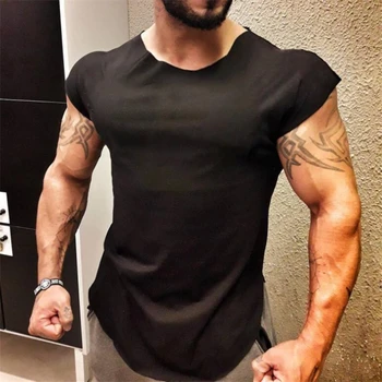 Brand de Fitness Bărbați Îmbrăcăminte de Vară 2021 Săli de sport Rezervor de Top Canotte Culturism tricou fără Mâneci Solid Musculare Vesta de sex masculin atlet