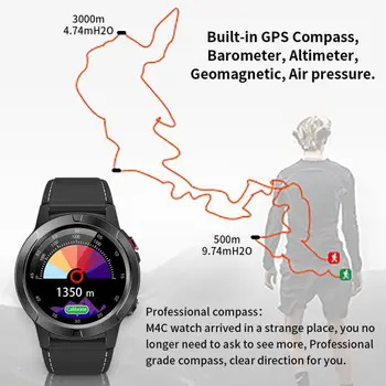 Gandley M4C Smart Watch Sport Impermeabil Bărbați Femei Smartwatch Fitness Tracker Monitor de Ritm Cardiac Pentru Android IOS