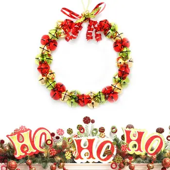 Noi Craciun Fericit Acasă Partid Bell Coronita Ghirlanda Pom De Crăciun Agățat Pandantiv Jingle Bell Xmas Ușa Ornament Decor