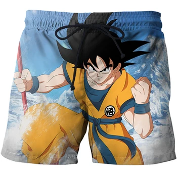 Anime Dragon Pantaloni Anime 3d de Imprimare pentru Bărbați pantaloni Scurți de Plajă Casual pantaloni Scurți Boardshorts de Vară pantaloni Scurți de Înot/trunchiuri Obezitate pantaloni scurți pentru Bărbați