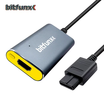 Bitfunx 2X HDMI Linie Dublare Adaptor Convertor pentru Nintendo 64 N64 END SFC NGC S-video/Composite la HDMI